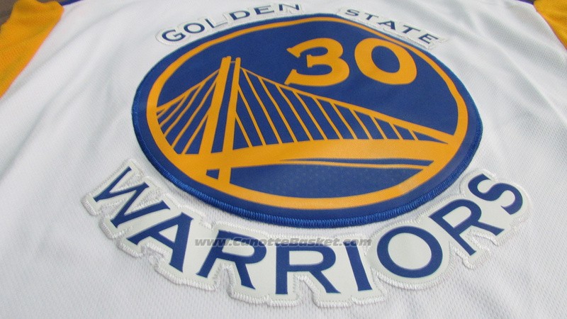 Maglia Bambino Golden State Warriors Stephen Curry #30 2017-18 Bianco